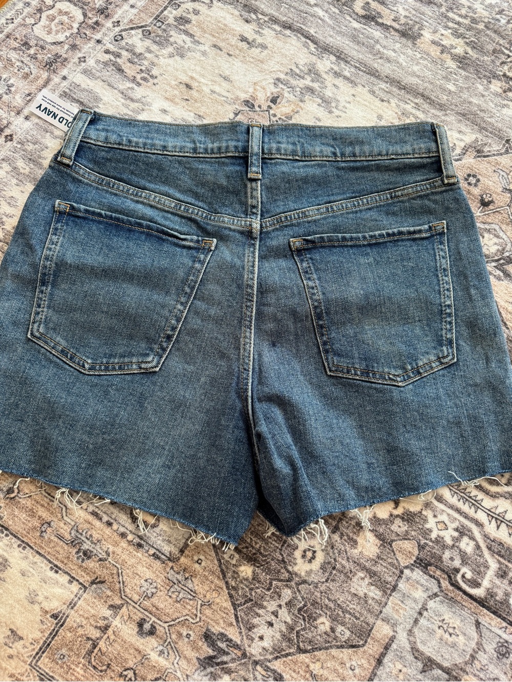 Higher High-Waisted Button-Fly Ripped Cut-Off Jean Shorts - Picture 5 of 6